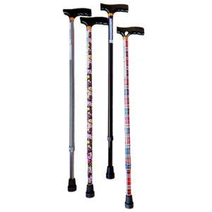 Laski inwalidzkie z regulacją długości (walking cane) ozdobne