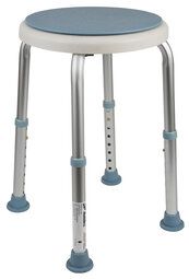 Shower stool with swivel seat